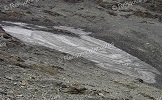 Cliquez ici pour agrandir ce cliché figurant l'ultime portion du glacier de la Jave (Vanoise, Savoie), le 6 août 2005