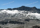 Cliquez ici pour agrandir cette image du glacier du Montet installé au creux de la Pointe éponyme le 4 août 2007 (Vanoise, Savoie)