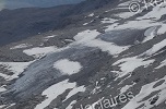 Cliquez ici pour agrandir l'image de la fraction sud du glacier du Montet vu depuis la crête Pers le 24 août 2019